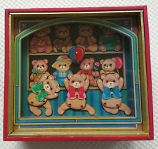 Dancing Bears Musical Automaton Vintage  shadow music box Please see movie rare picture