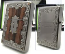 Antique Key Hole Wood Inlay ZIPPO 2012 Unfired Rare picture