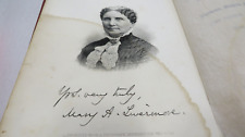 AUTOGRAPHED My Story of the War A Woman's Narrative. Mary Livermore 1889 Signed picture