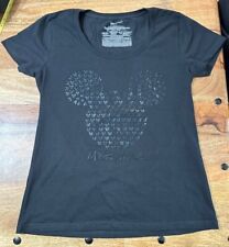 Disney Store Women’s Black Mickey Mouse Cotton Tee Size Large picture