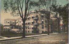 Postcard Weldon Hotel Greenfield MA Postage Due picture