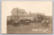 General Store Street View Rose City Minnesota North Star Shoes c1910 RPPC picture