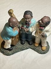 Vintage African American Jazz Band Figurine Music Singing Instruments Trinket picture