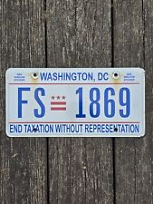 Washington DC License Plate - #FS-1869 - Taxation Without Representation  picture