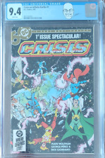 Crisis on Infinite Earths #1 CGC 9.4 White George Perez custom label Blue Beetle picture