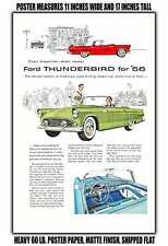 11x17 POSTER - 1956 Thunderbird Ad picture