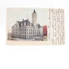 Milwaukee WI Wisconsin, Government Building & Post Office  Postcard Posted 1905 picture