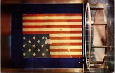 THE ORIGINAL STAR SPANGLED BANNER AT SMITHSONIAN INSTITUTE.VTG POSTCARD picture