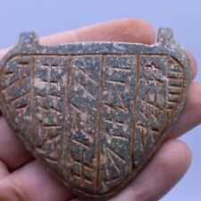 VINTAGE NEAR EASTERN STONE PENDANT EARLY FORM OF WRITING picture