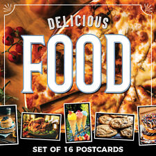 Food, Dessert, & Drink Postcards | Set of 16 | 4x6 picture