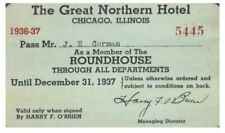 PASS Membership 1936-37 The Great Northern Hotel Roundhouse  J. E. Gorman picture