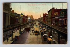 New York City NY, The Bowery Antique, Vintage Souvenir Postcard picture