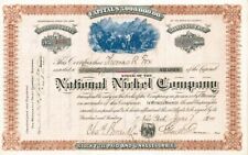 National Nickel Co. - Stock Certificate - Mining Stocks picture