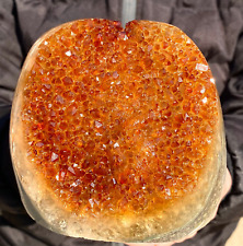 3.53LB Natural citrine geode quartz cluster crystal Cathedrals specimen Healing picture