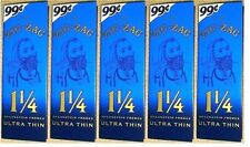 5x Zig Zag Ultra Thin Rolling Papers1 1/4's Blue Packs *FREE 24 HR USA Shipping* picture