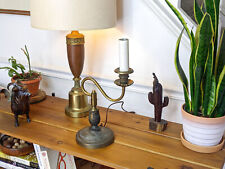Rare Vintage MCM Warren Kessler French Empire Ornate Brass Table Desk Lamp - 16