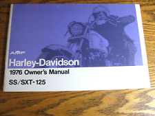 1976 Harley Davidson SS-125 SXT-125 Original Owners Owner's Manual NEW picture