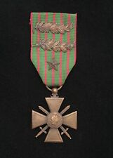 WWI 1915 French Croix de Guerre with Two Palm Citations & a Bronze Star Citation picture