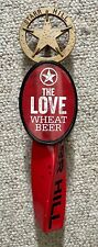 Starr Hill The Love Wheat Beer tap handle picture