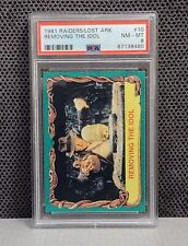 1981 Topps Raiders Of The Lost Ark #10 - PSA 8 - REMOVING THE IDOL Indiana Jones picture