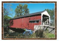 Lancaster County PA Postcard Pennsylvania Schenks Mill Bridge picture