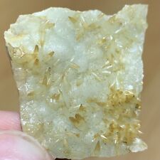 6.7g Calcite Crystals On Prehnite  picture