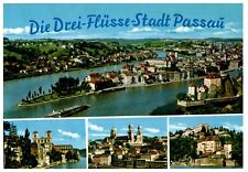 POSTCARD VTG Passau Lower Bavaria Germany Multi-View 3  picture