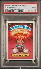 1986 Garbage Pail Kids OS1 Series 1 UK Adam Bomb 8a CHECKLIST Card PSA 9 MINT picture