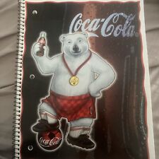 Unused Vintage 1995 Coca Cola Notebook Polar Bear Baseball Coke 90's 1990's picture