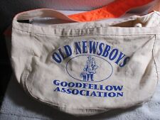 Vintage Old Newsboys Good Fellows Canvas Newspaper Bag picture