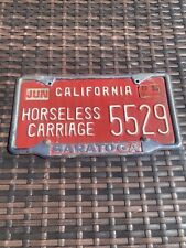 California horseless carriage license plate Saratoga Frame YOM VINTAGE dealer picture