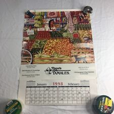Vintage Calendar 1998 Pepes Tamales Advertising picture