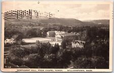 Williamstown Massachusetts MA, 1918 Northwest Hill, From Chapel Tower, Postcard picture