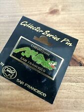 Chinatown San Francisco Enamel Pin Green Dragon California Lapel Collectible Pin picture