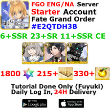 [ENG/NA][INST] FGO / Fate Grand Order Starter Account 6+SSR 210+Tix 1820+SQ #E2Q picture