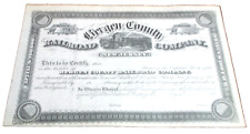 1880's BERGEN COUNTY RAILROAD LATER ERIE RAILROAD CAPITAL STOCK CERTIFICATE picture