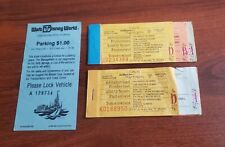 1970s Walt Disney Magic Kingdom Child Admission Tickets Partial picture