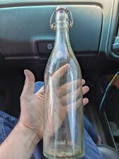 Vintage Antique P. Weber 75 CL Swing-Top Glass Bottle picture