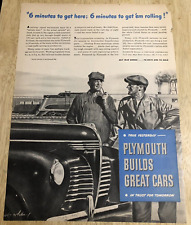 1945 PLYMOUTH AUTO / CAN'T HELP SINGING Movie Ad - Vintage Magazine 2-sided Ad picture