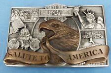RARE HARLEY DAVIDSON SALUTE TO AMERICA MEDALLION EMBLEM OR PLAQUE PRE-OWNED  picture