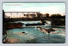 Marshalltown IA-Iowa, The New Dam, Antique, Vintage Souvenir Postcard picture