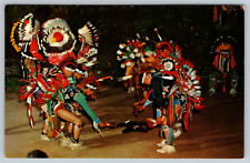 c1960s Dog Feast Dance Sioux Indians Stand Rock WI Dells Vintage Postcard picture