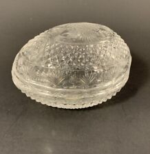 Vintage 1977 Mothers Day Fostoria AVON Crystal Glass Egg  picture