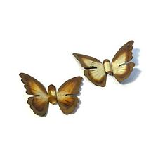 2 Vintage Brass Butterflies, 1970s Wall Decor, Butterfly Decor picture