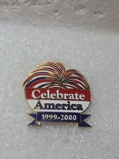 Vintage Celebrate American Millennium Enamel Lapel Pin Single Post Clutch Back picture