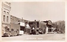 EUREKA Nevada Early RPPC - Movie Theater Autos Stores picture