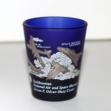 Smithsonian Air and Space Museum blue Shot Glass Concord Enola Gay Blackbird picture