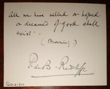  General Sir Percy Radcliffe (1874 -1934) Autograph - Signed  &  Inscribed Card  picture