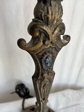 Antique cast iron table lamp picture