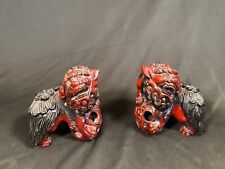 A Pair of 1970s Japanese Handcrafted Lacquer Foo Dogs picture